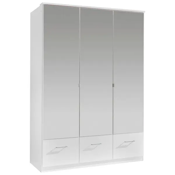 Dulap Cu Uși Rotative, 135/199/58 cm, alb