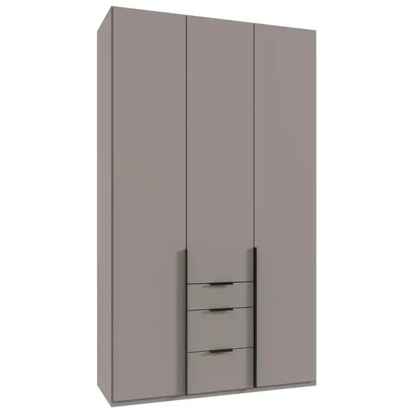 Dulap Cu Uși Rotative, 135/236/58 cm, gri, sahara