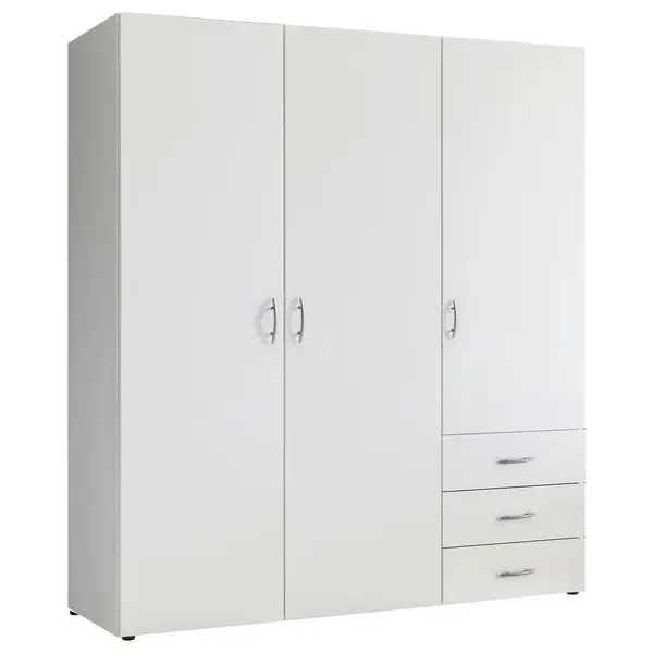 Dulap Cu Uși Rotative, 150/176/51,3 cm, alb