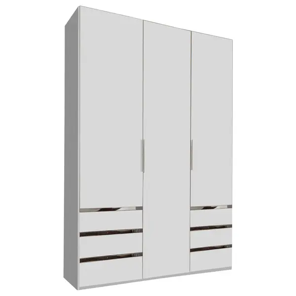 Dulap Cu Uși Rotative, 150/216/58 cm, alb