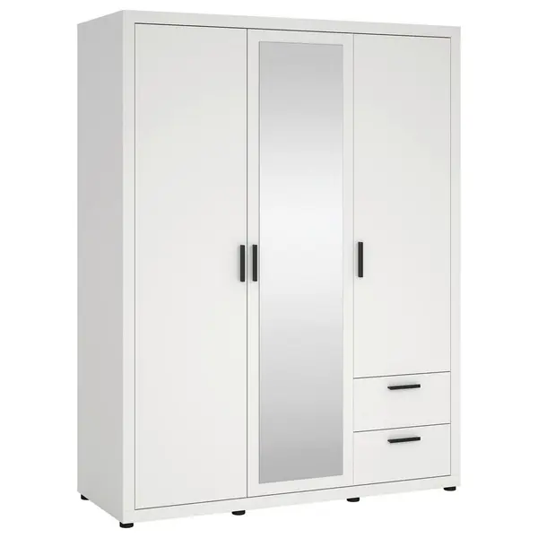 Dulap Cu Uși Rotative, 153,6/200,9/59,8 cm, alb