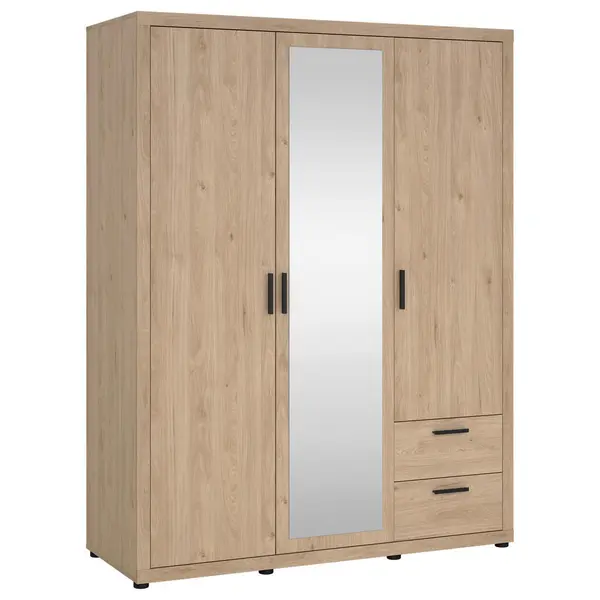 Dulap Cu Uși Rotative, 153,6/200,9/59,8 cm, culoare lemn stejar