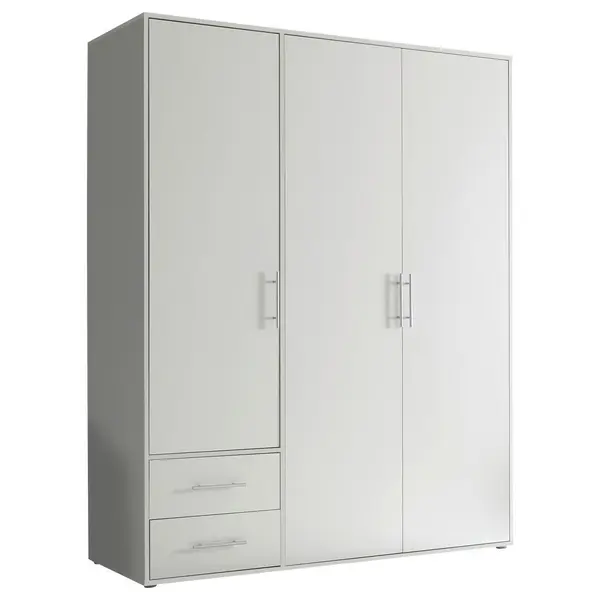 Dulap Cu Uși Rotative, 155/195/60 cm, alb
