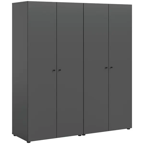 Dulap Cu Uși Rotative, 160/176/51 cm, antracit