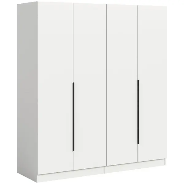 Dulap Cu Uși Rotative, 160/181/52 cm, alb