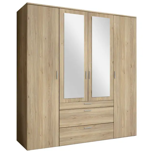 Dulap Cu Uși Rotative, 180/195/56 cm, culoare lemn stejar