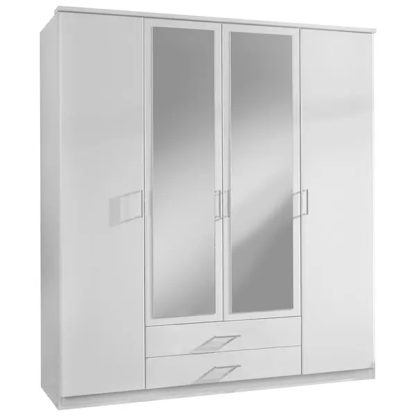 Dulap Cu Uși Rotative, 180/199/58 cm, alb