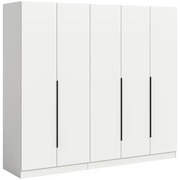 Dulap Cu Uși Rotative, 200/181/52 cm, alb