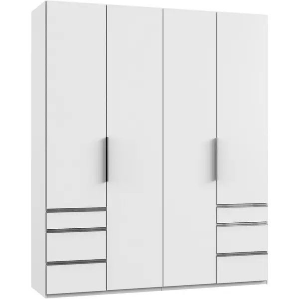 Dulap Cu Uși Rotative, 200/236/58 cm, alb
