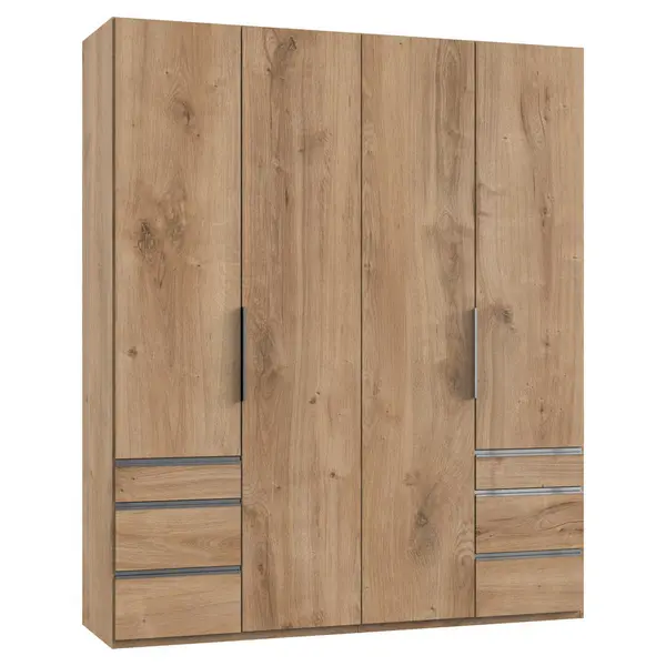 Dulap Cu Uși Rotative, 200/236/58 cm, culoare lemn stejar