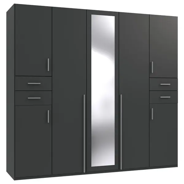 Dulap Cu Uși Rotative, 225/208/58 cm, grafit