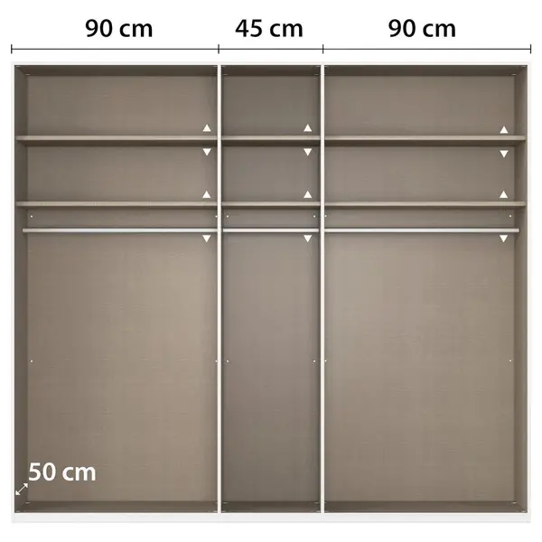 Dulap Cu Uși Rotative, 226/229/54 cm, gri