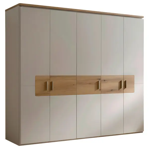Dulap Cu Uși Rotative, 248/219/59 cm, culoare lemn stejar, cașmir