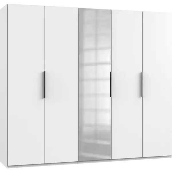 Dulap Cu Uși Rotative, 250/216/58 cm, alb