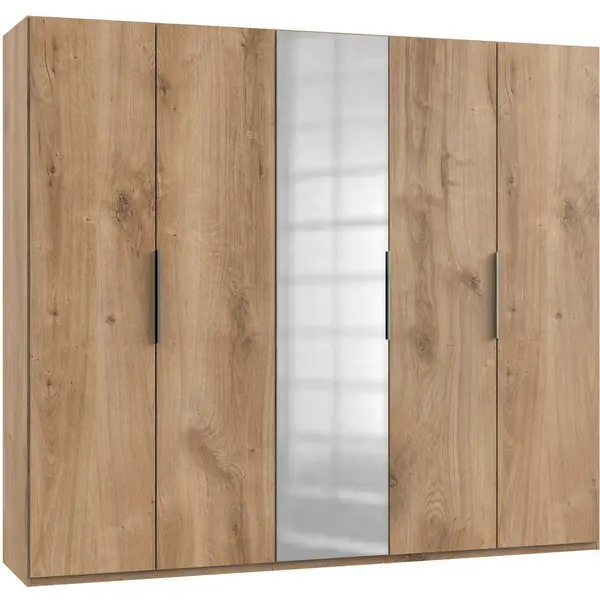 Dulap Cu Uși Rotative, 250/216/58 cm, culoare lemn stejar