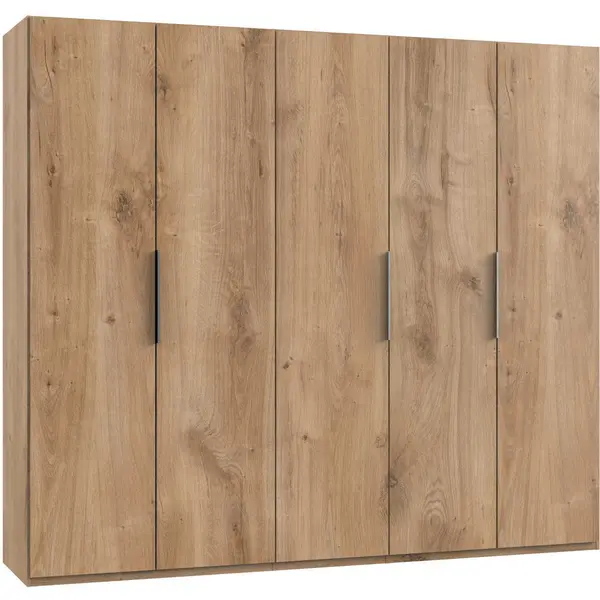 Dulap Cu Uși Rotative, 250/216/58 cm, culoare lemn stejar