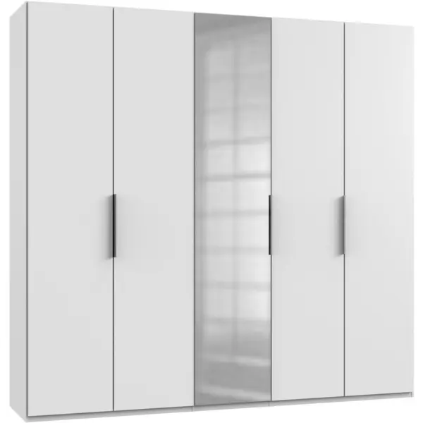 Dulap Cu Uși Rotative, 250/236/58 cm, alb