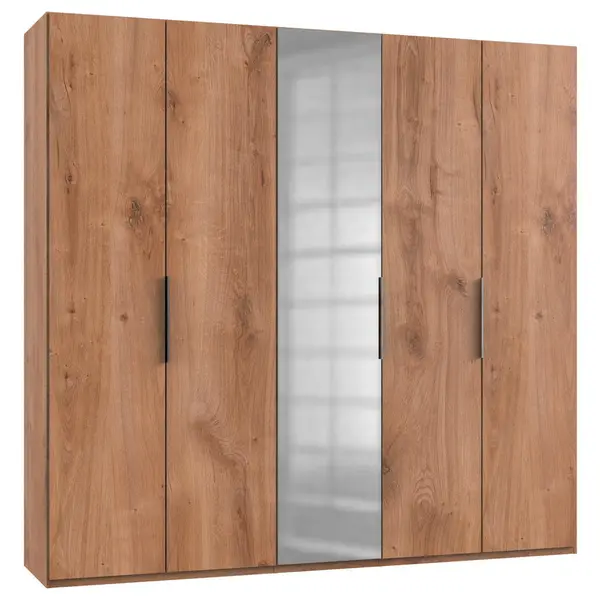 Dulap Cu Uși Rotative, 250/236/58 cm, culoare lemn stejar