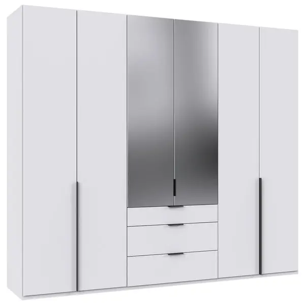 Dulap Cu Uși Rotative, 270/236/58 cm, alb