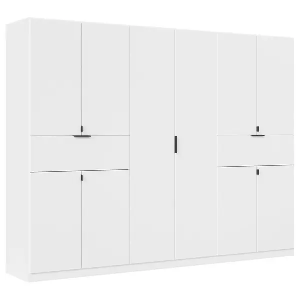 Dulap Cu Uși Rotative, 271/210/54 cm, alb