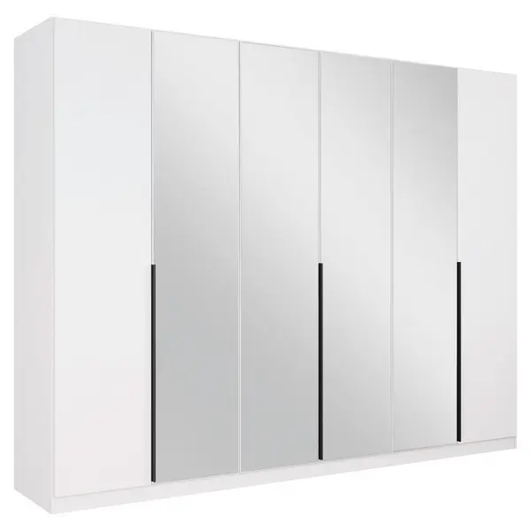 Dulap Cu Uși Rotative, 271/210/54 cm, alb