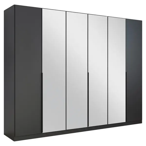 Dulap Cu Uși Rotative, 271/210/54 cm, gri