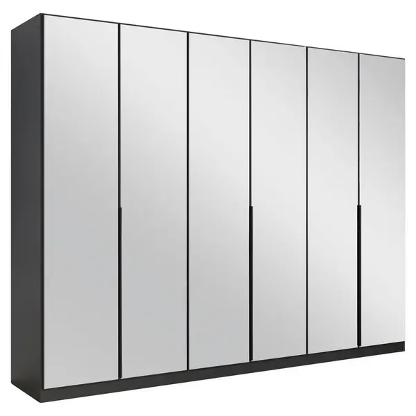 Dulap Cu Uși Rotative, 271/210/54 cm, gri
