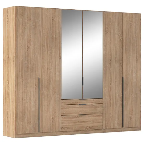 Dulap Cu Uși Rotative, 271/229/54 cm, stejar Sonoma