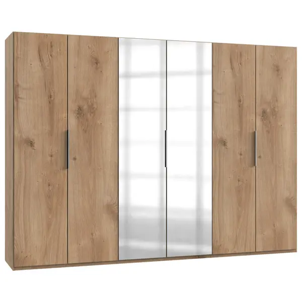 Dulap Cu Uși Rotative, 300/216/58 cm, culoare lemn stejar