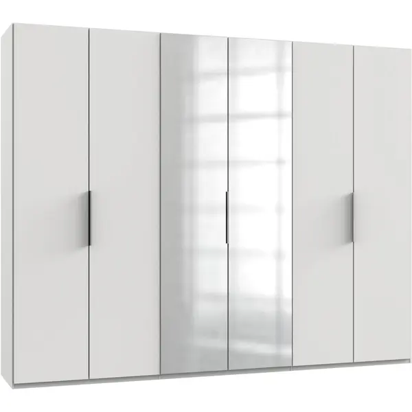 Dulap Cu Uși Rotative, 300/236/58 cm, alb