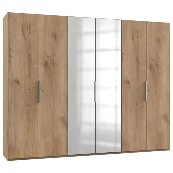 Dulap Cu Uși Rotative, 300/236/58 cm, culoare lemn stejar