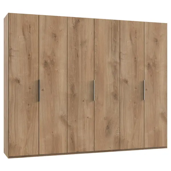 Dulap Cu Uși Rotative, 300/236/58 cm, culoare lemn stejar