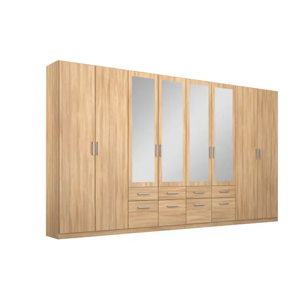Dulap Cu Uși Rotative, 360/229/54 cm, stejar Sonoma