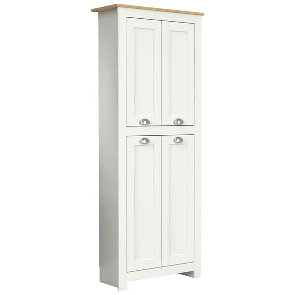 Dulap Cu Uși Rotative, 72/184/31,5 cm, alb, stejar miere