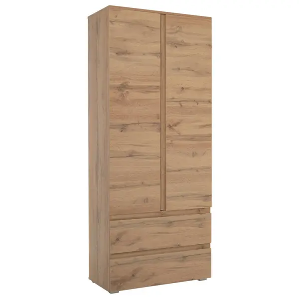 Dulap Cu Uși Rotative, 80/191/40 cm, culoare lemn stejar
