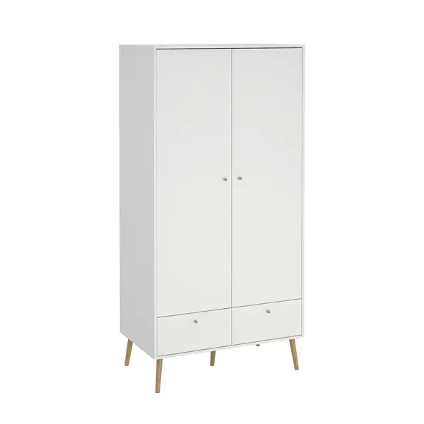 Dulap Cu Uși Rotative, 98,7/200,1/58,1 cm, alb