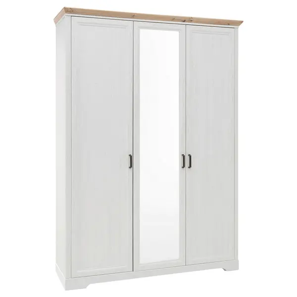 Dulap Cu Uși Rotative, alb, stejar Artisan