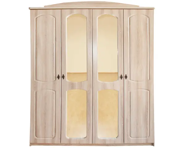 Dulap dormitor 4 usi Roma Usi MDF Sonoma