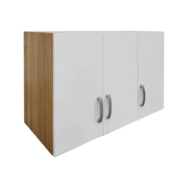 Dulap haine cu 3 usi Lego Alb 90x41.5x60 cm