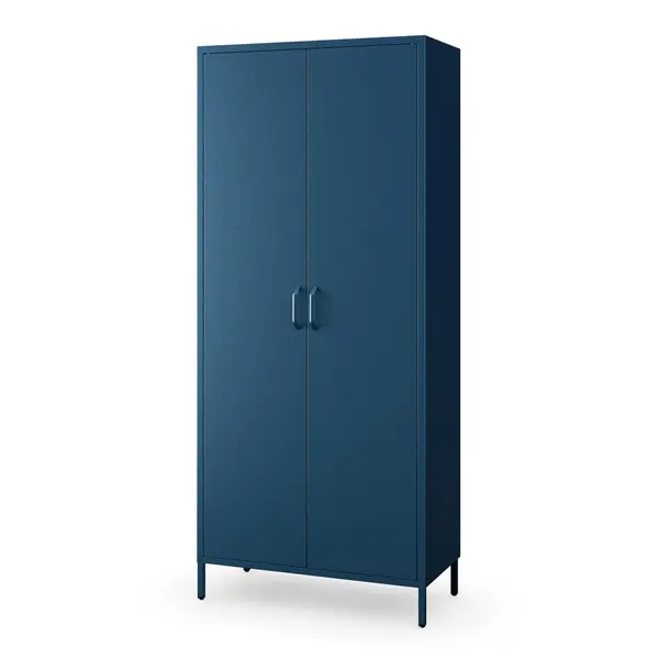 Dulap haine FLAVIO, 800 x 1850 x 450 mm, Modern: albastru inchis Dulap haine FLAVIO, 800 x 1850 x 450 mm, Modern: albastru închis