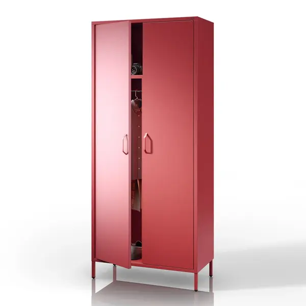 Dulap haine FLAVIO, 800 x 1850 x 450 mm, Modern: rosu Dulap haine FLAVIO, 800 x 1850 x 450 mm, Modern: roșu