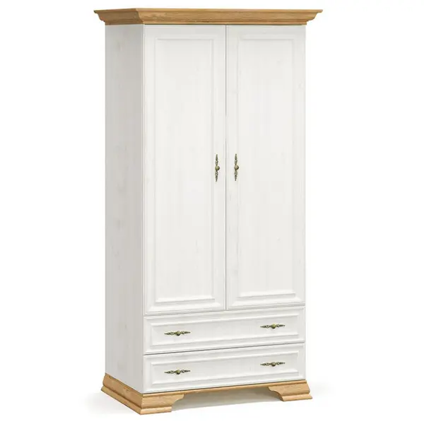 Dulap Jaden Frunze Duble Culoare Stejar Auriu-Alb Antic 101x62x197.5 cm