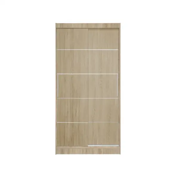 Dulap KOSS 03, cu usi glisante, sonoma, 100x60x200 cm