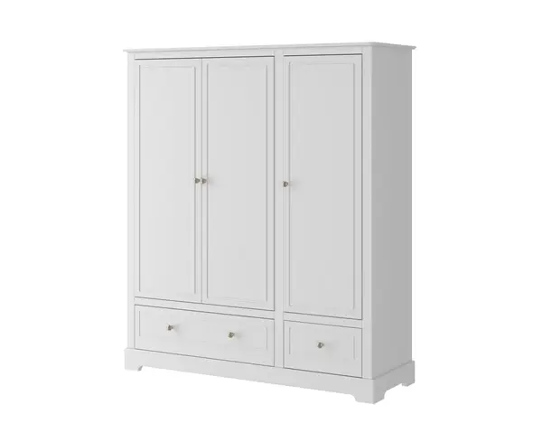 Dulap Marylou alb cu 3 sertare H174,5 cm