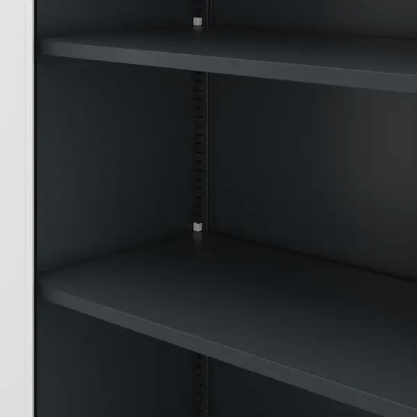 Dulap metalic cu compartiment antracit-alb: TOMASZ, 900 x 1850 x 450 mm Dulap metalic cu compartiment de depozitare antracit-alb, 900x1850x450 mm: TOMASZ