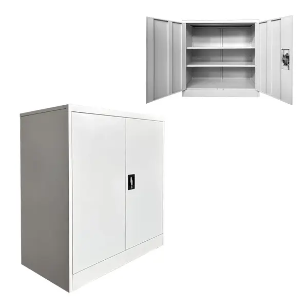 Dulap metalic cu functie de depozitare Armon, metal, Gri Deschis, 90x45x90 cm
