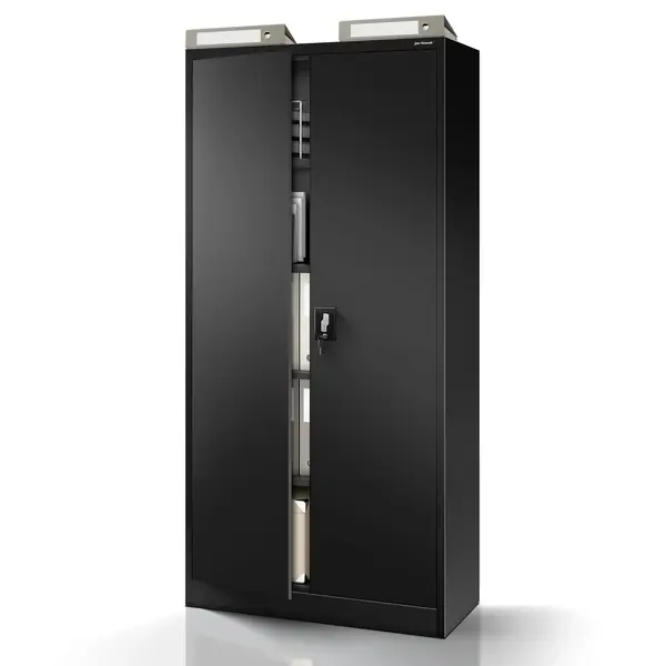 Dulap metalic cu incuietoare JAN H, 900 x 1950 x 400 mm, negru Dulap metalic cu încuietoare JAN H, 900 x 1950 x 400 mm, negru