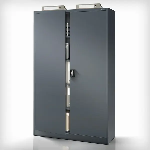 Dulap metalic cu incuietoare JAN II, 1150 x 1850 x 400 mm, antracit Dulap metalic cu încuietoare JAN II, 1150 x 1850 x 400 mm, antracit