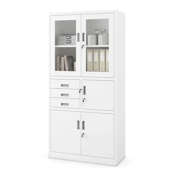 Dulap metalic cu seif FILIP, 900 x 1850 x 400 mm, alb Dulap metalic cu seif FILIP, 900 x 1850 x 400 mm, alb