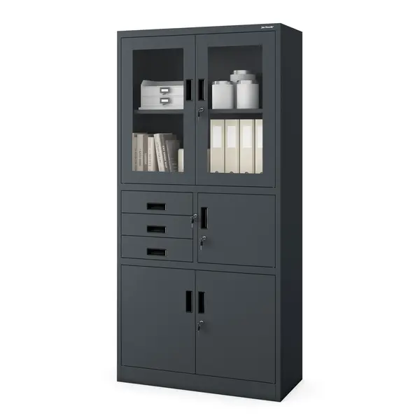 Dulap metalic cu seif FILIP, 900 x 1850 x 400 mm, antracit Dulap metalic cu seif FILIP, 900 x 1850 x 400 mm, antracit